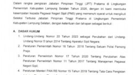Info Pengumuman Selter JPTP