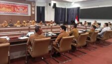 Pemkab Lamsel gelar rakor terkait capaian yang diraih dari KPK. (Foto.Juwantoro)