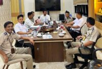Poto: Kantor Pertanahan Kabupaten Lampung Selatan menggelar rapat koordinasi bersama jajaran Polres Lampung Selatan (ist).