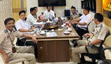 Poto: Kantor Pertanahan Kabupaten Lampung Selatan menggelar rapat koordinasi bersama jajaran Polres Lampung Selatan (ist).