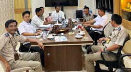 Poto: Kantor Pertanahan Kabupaten Lampung Selatan menggelar rapat koordinasi bersama jajaran Polres Lampung Selatan (ist).