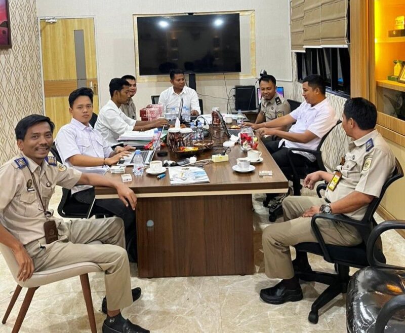 Poto: Kantor Pertanahan Kabupaten Lampung Selatan menggelar rapat koordinasi bersama jajaran Polres Lampung Selatan (ist).