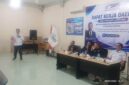 Poto: ketua SMSI Lamsel Nyoman Subagio menyampaikan Visi dan Program kerja di Rakor SMSI Provinsi Lampung  (dok SMSI Lamsel)