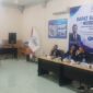 Poto: ketua SMSI Lamsel Nyoman Subagio menyampaikan Visi dan Program kerja di Rakor SMSI Provinsi Lampung  (dok SMSI Lamsel)