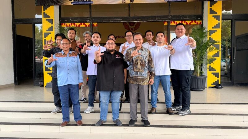 Poto: ESI Provinsi Lampung saat melakukan audiensi dengan KONI Provinsi Lampung (dok HUMAS KONI Lampung)