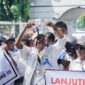 Poto; massa buruh Pelabuhan Panjang yang menyampaikan aspirasi (ist).
