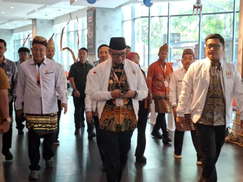 Gubernur Lampung dan Jajaran Pengurus KONI saat menghadiri Rakernas dan Musornaslub KONI 2026 di Hotel Pullman Central Park Jakarta (dok HUMAS KONI Lampung).