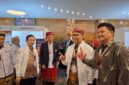 Poto: Gubernur lampung bersama Sekdaprov Marindo dan ketua KONI Lampung saat hadir di Rapat Kerja Nasional (Rakernas) dan Musyawarah Olahraga Nasional Luar Biasa (Musornaslub) yang berlangsung di Ballroom Hotel Pullman, Jakarta Barat (Humas KONI Lampung).