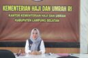 Poto: Kepala Kementerian Haji dan Umroh Lampung Selatan, Hj Marwiyah Amin