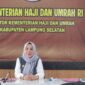 Poto: Kepala Kementerian Haji dan Umroh Lampung Selatan, Hj Marwiyah Amin