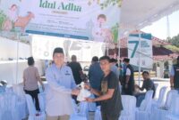 Poto: Momen ATR BPN Bagikan Hewan kurban (ist).