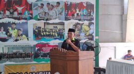 Poto: Wakil Ketua Umum I KONI Lampung, Margono Tarmudji membuka Sirkuit Pencak Silat (ist),