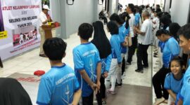 Poto: Ikatan Anggar Seluruh Indonesia Lampung  saat buka kejuaraan (Dok KONI Lampung)