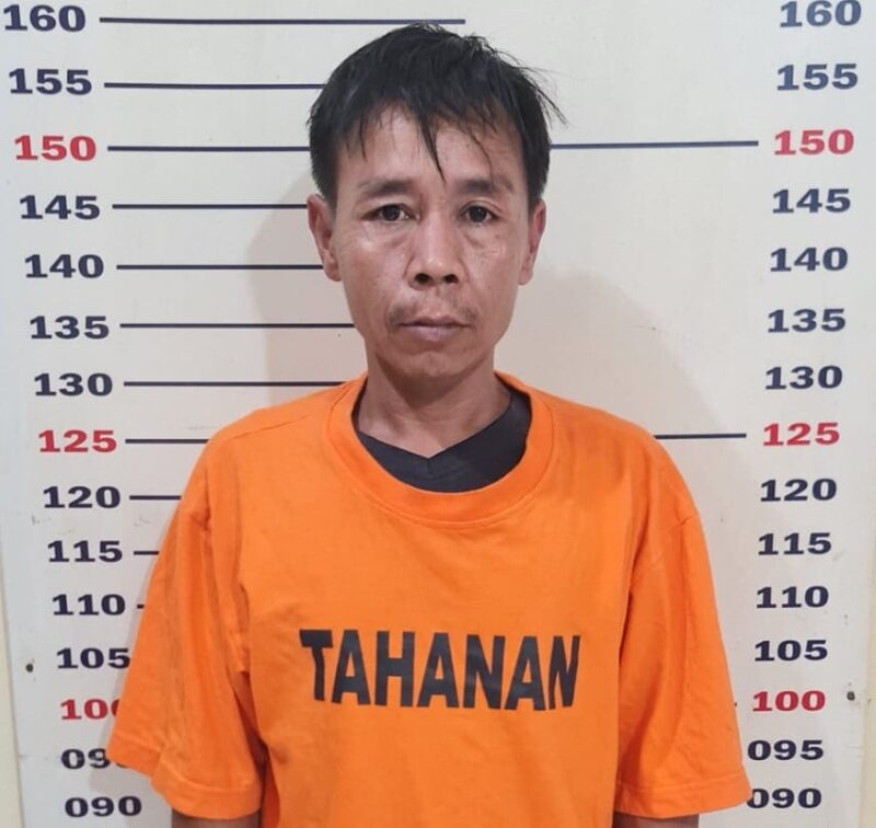 Poto: Pelaku Curas yang di amankan aparat Polsek Kalianda (tm/Ist)