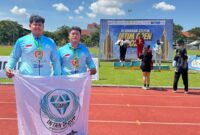 Poto: Atlet Lampung yamg ikut Kejuaraan Atletik Jawa Timur Open 2026 ( dok KONI Lampung).