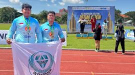 Poto: Atlet Lampung yamg ikut Kejuaraan Atletik Jawa Timur Open 2026 ( dok KONI Lampung).