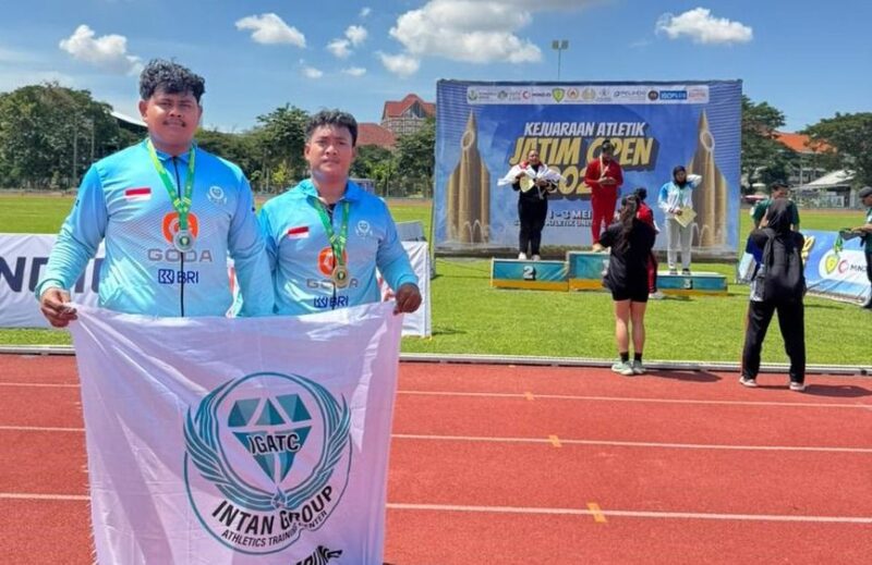 Poto: Atlet Lampung yamg ikut Kejuaraan Atletik Jawa Timur Open 2026 ( dok KONI Lampung).
