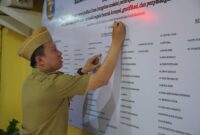 Poto: Sekda Marindo Kurniawan saat pencanangan Pembangunan Zona Integritas menuju Wilayah Bebas dari Korupsi ( dok Kominfo Prov Lampung).