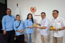 Poto: Waketum II Riagus Ria saat menerima kunjungan KONI Ogan Ilir (dok KONI Lampung).