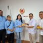 Poto: Waketum II Riagus Ria saat menerima kunjungan KONI Ogan Ilir (dok KONI Lampung).