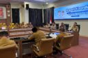Sekdakab Lampung Selatan Supriyanto pimpin Rakor Mingguan. (Foto.Ist)