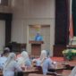 Poto: Jihan Nurlela, membuka Rapat Program Kerja LKKS Provinsi Lampung di Gedung Pusiban,