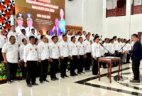 POTO: Ketua KONI Lampung Taufik Hidayat melantik kepengurusan KONI Lampung Barat periode 2026 - 2030 
(dok HUMAS KONI).