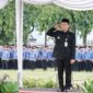 Sekda Prov Marindo Kurniawan Pimpin Upacara Hari Pendidikan Nasional (Hardiknas) Tahun 2026 yang digelar di Lapangan Korpri. ( Dok Diskominfo Prov lampung).