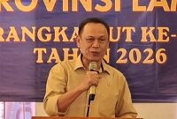 Poto: Ketua umum KONI Lampung Taufik Hidayat 