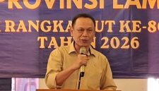 Poto: Ketua umum KONI Lampung Taufik Hidayat