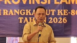 Poto: Ketua umum KONI Lampung Taufik Hidayat 