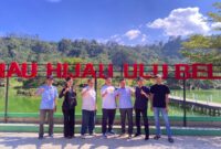 Poto: Tim Pengurus KONI Lampung mengecek lokasi Sumber Api di ditinjau berada di Desa Hulu Belu, Kecamatan Pagar Alam, Kabupaten Lampung Barat.