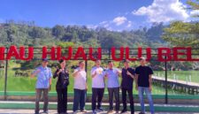 Poto: Tim Pengurus KONI Lampung mengecek lokasi Sumber Api di ditinjau berada di Desa Hulu Belu, Kecamatan Pagar Alam, Kabupaten Lampung Barat.
