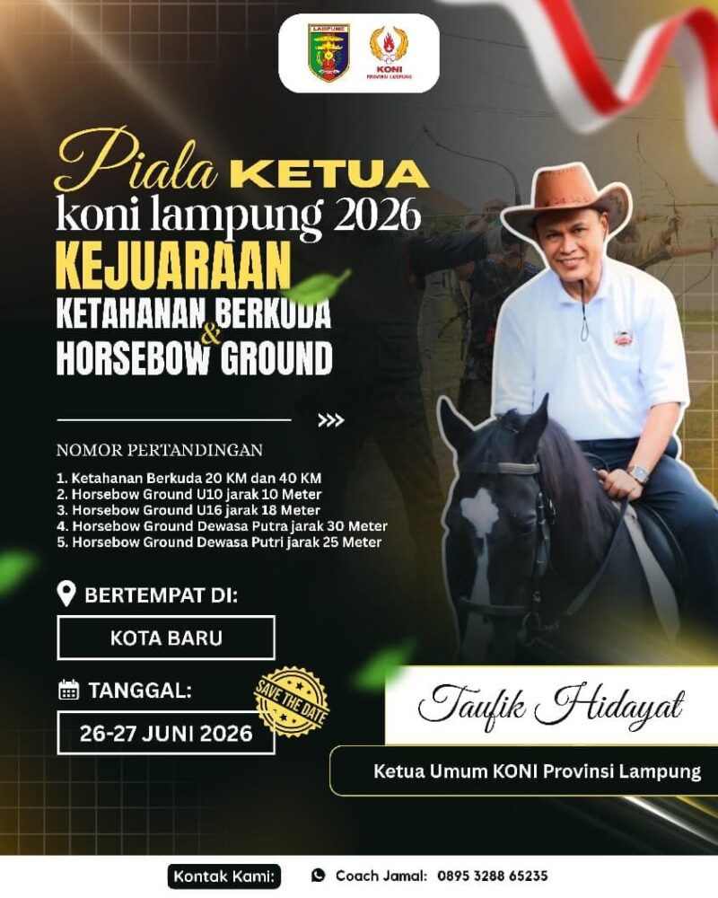 Poto: ketua KONI Lampung Taufik Hidayat'