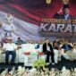 Poto: Kadispora Porov Lampung Meiry Harika Sari membuka kejuaraan karate Indonesia Open Championship 2026 (Dok HUMAS KONI Lampung).