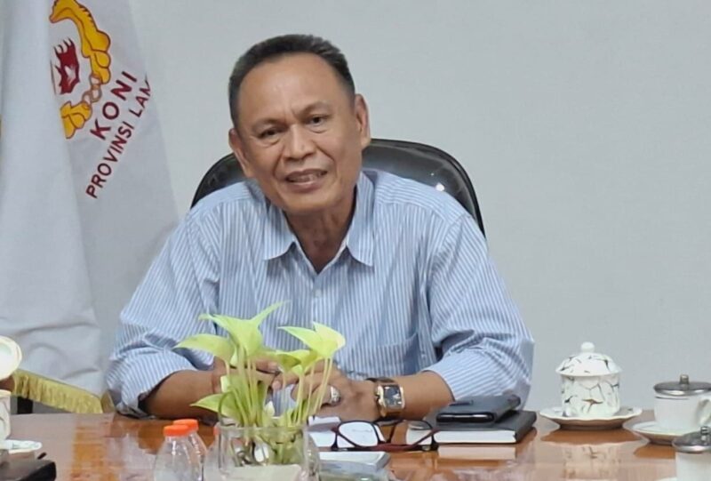 Poto: Ketua UMUM KONI Lampung Ir.Taufik Hidayat 