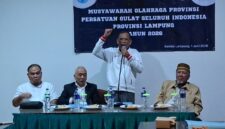 Wakil Ketua 1 KONI Lampung Margono Tarmudji membuka Musprov PGSI Lampung 2026 (dok KONI Lampung).