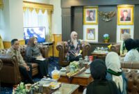 Poto: Wakil Gubernur Lampung saat menerima audiensi Korps HMI-Wati (KOHATI) Himpunan Mahasiswa Islam (HMI) Cabang Bandar Lampung (kmf).