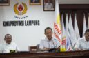 Poto: ketua KONI Lampung pimoin rapat PAW Pengurus  KONi Lampung (ist).