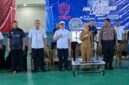 Poto: Kadispora Meiry Harika Sari, bersama Wakil ketua II KONI Lampung Riagus Ria dan sejumlah pengurus ( dok HUMAS KONI)
