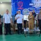 Poto: Kadispora Meiry Harika Sari, bersama Wakil ketua II KONI Lampung Riagus Ria dan sejumlah pengurus ( dok HUMAS KONI)