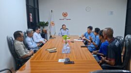 Poto: Asosiasi Lari Trail Indonesia (ALTI) Provinsi Lampung saat audiensi dengan KONI Lampung.( ist).