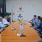 Poto: Asosiasi Lari Trail Indonesia (ALTI) Provinsi Lampung saat audiensi dengan KONI Lampung.( ist).