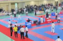 Poto: Kejuaraan Karate yang berlangsung di Gor Siger Wayhalim Kota Bandar Lampung (ist).
