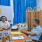 POTO:Wakil Ketua II KONI Lampung Riagus Ria menerima kunjungan ketua Harian PASI LAMPUNG.