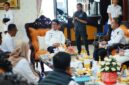 Poto: Bupati Lampung Utara, Hamartoni Ahadis saat audiensi dengan jajaran PWI Lampung Utara (ist)