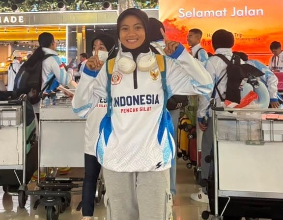 Poto: Atlet Pencak Silat Lampung Riski Enjel Pinata