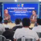 Poto: Ketua PWI Lampung Wirahadikusumah saat menutup UKW angkatan ke 38, tahun 2026 (Lim/Serambi Lampung.).