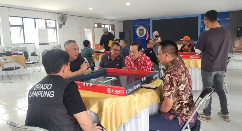 Poto: Seleksi Atlet Domino PWI Lampung (Lim).