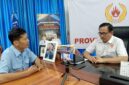 Poto: Wakil Ketua II KONI Lampung Riagus Ria saat memberikan keterangan kepada Wartawan ( Dok HUMAS KOMI Lampung).